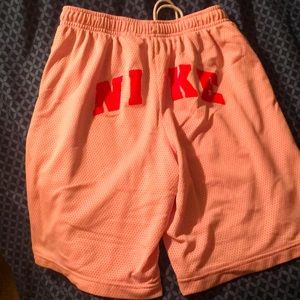Girls Pink Nike shorts size Med